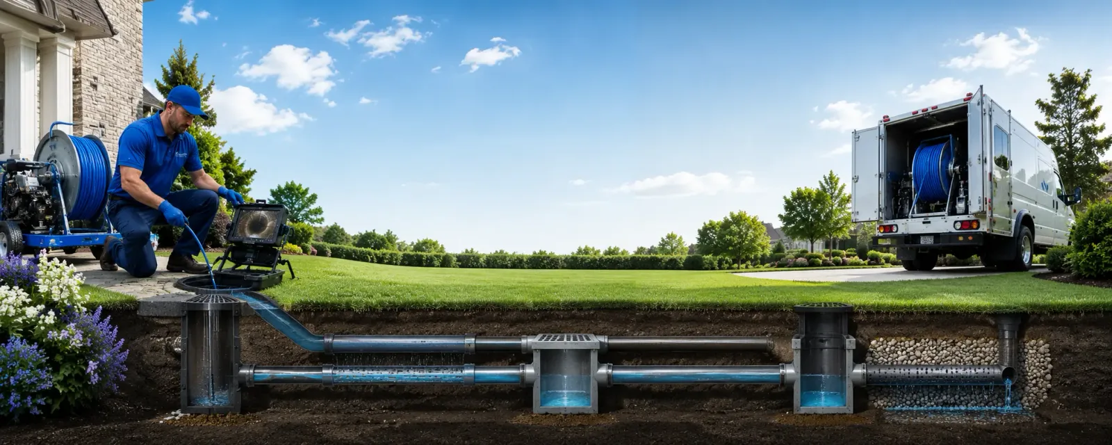 Outdoor drain cleaning information for Mendota, IL